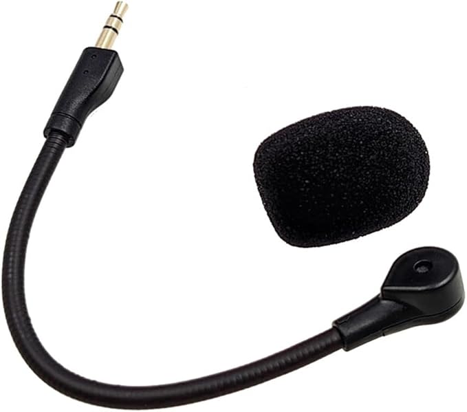 Replacement Game Mic Compatible with Logitech G PRO X2, G PRO X Wireless and G Pro Wired Gaming Headsets, Detachable Noise Cancelling Crystal-Clear Game Microphone with 2Pcs Foam Cover
