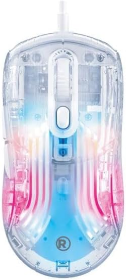 RadioShack Transparent Wired RGB Gaming Mouse 7D Buttons, 125Hz, 1.5m Cable