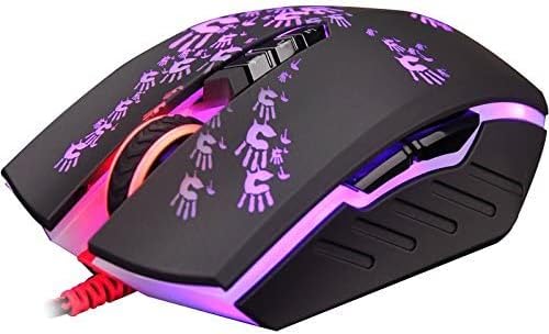 Bloody A60L Optical Gaming Mouse with Light Strike (LK) Switch & Scroll - Fully Programmable and Advance Macros (A60L)
