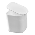 Alipis Slim Garbage Can Kitchen Trash Can for Kitchen Desktop Rubbish Storage Bin Lid