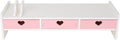 Cute Monitor Stand Kawaii Desk Organizer Cute Desk Organizer with Drawers Monitor Riser Computer Stand