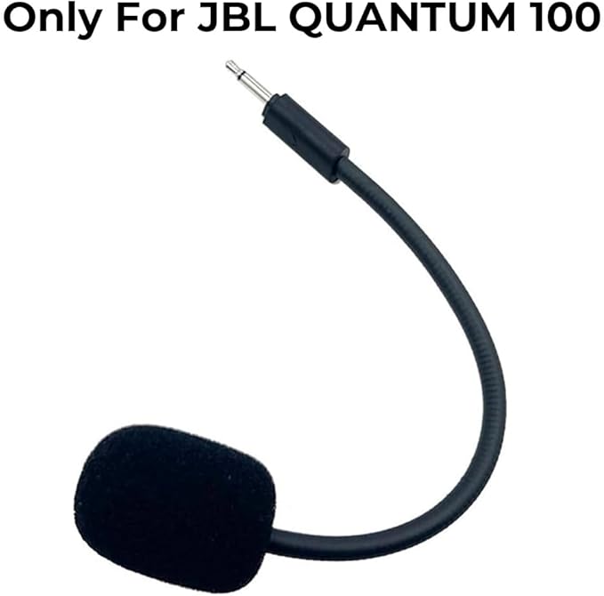 Replacement Game Mic for JBL Quantum 100 (Q100) Stereo Studio Gaming Headsets on PS5 PS4 PC Xbox MAC, 2.5mm Jack Detachable Noise Cancelling Crystal-Clear Game Microphone Voice Boom
