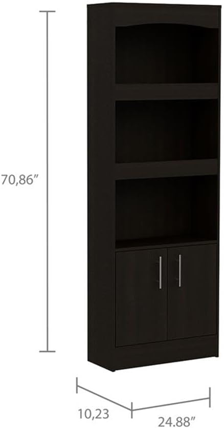Home Square 2-Piece Set with Cabinet Bookcase and Home Office Desk