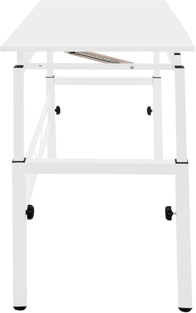 Drafting Table Adjustable for Artists, Art Drawing Desk with Two Lift Mechanisms, 39.37in Adjustment Painting Blueprint Table 0-30 ° Tiltable Tabletop Drawing Desk