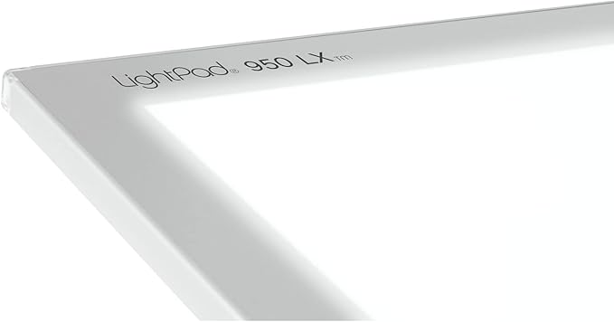 Artograph LightPad 950 LX Thin Dimmable 24x17 Inch Artist Light Box with UV Free LED Light for Tracing, Drawing, and Patterns, Silver