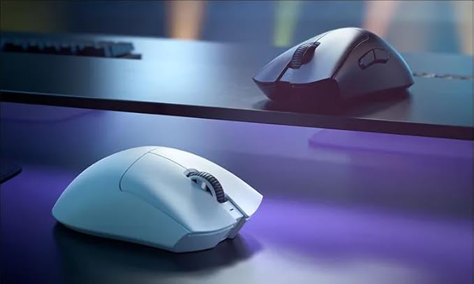 Razer DeathAdder V3 Pro Wireless Gaming Mouse: 63g Ultra Lightweight - Fast Optical Switches Gen-3 - HyperSpeed Wireless - 5 Programmable Buttons - 90 Hr Battery - Black (Renewed)