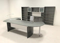8pc Modern Contemporary L Shape Executive Office Desk Set, MT-MED-O25