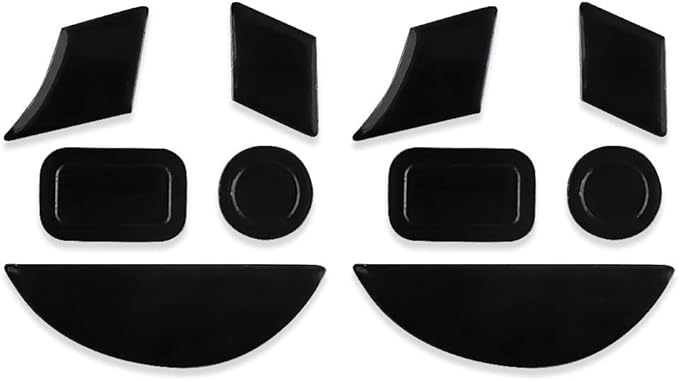 Razer Naga Gaming Mouse Skates & Feet - Curved Edges for Naga 2014, 2016 Chroma & Hex V2