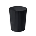 Small Platic 2 Gallon Trash Can - Compact Wastebin for Bathroom, Kitchen, Office, Home Use - Black