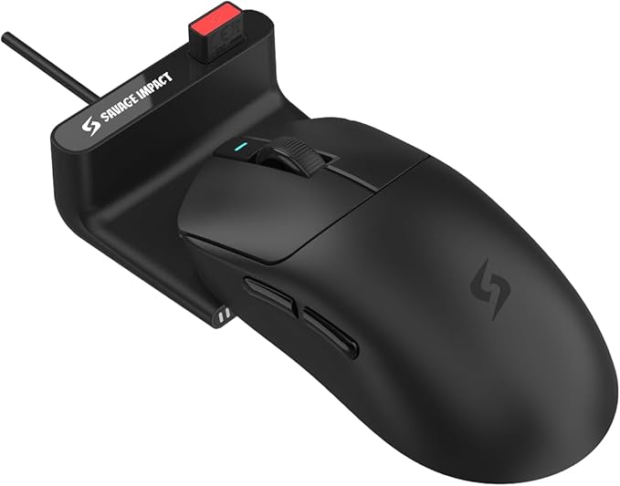 Bloody SG5 Wireless Gaming Mouse 8K Polling 30K DPI Optical Sensor Dual Mode USB and Wireless Black