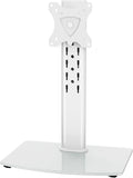 MOUNT PRO Single Monitor Stand Fits Max 32 inch Screen, Free-Standing Computer Desk Stand, Display Mount with Height Adjustable, Swivel, Tilt, Rotation, VESA Monitor Stand 100x100, White