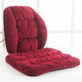 Low Back Pain Relief Large Size Lumbar Support and Nonslip Recliner Chair Seat Pads Cushion Back Rest Lumbar Cushion Pillow for Office,Dinning Desk Chair,Car,Purple