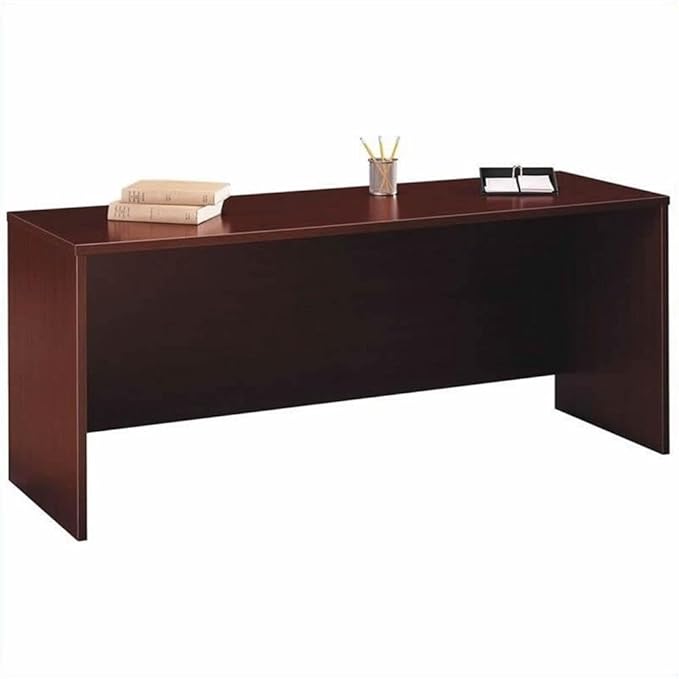 Bush Furniture Series C U-Shape Wood Office Suite in Mahogany