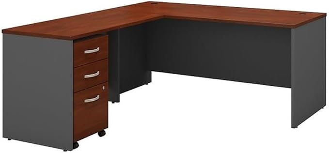 Bush Business Furniture Studio C 60W x 30D Office Desk in Storm Gray, Computer Table for Home or Professional Workspace