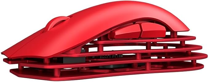AJAZZ M259 Magnesium Aluminum Alloy Mouse, BT/2.4G/USB-C Lightweight Mice (Red)