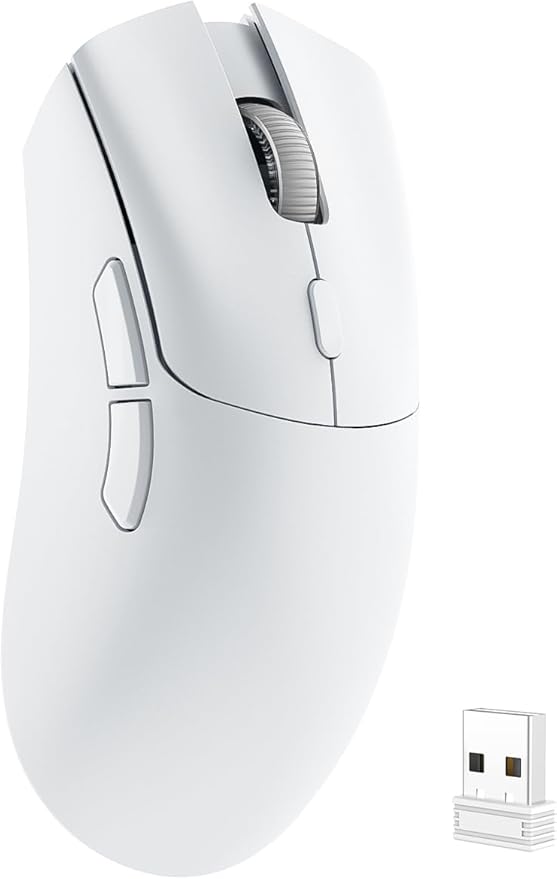 YPBDAN Gaming Mouse, Wireless Mouse Gaming for Laptop with 5 Adjustable DPI, Lightweight, Bluetooth, 6 Programmed Buttons, Ergonomic Optical Computer Gamer Mice for Windows PC Mac Laptop