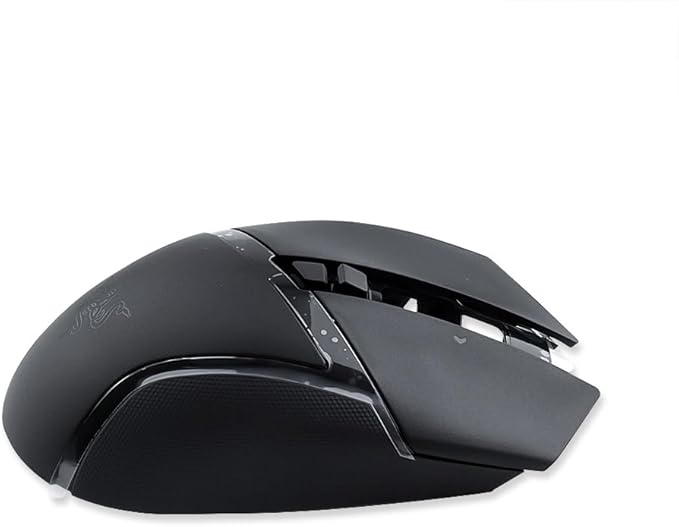 Razer Basilisk V3 Wired Gaming Mouse Case - Top Case Shell Housing with Mice Feet Sticker Replacement (Black)