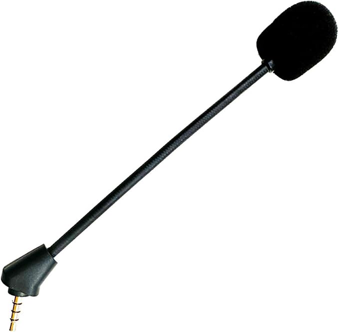 Replacement Game Microphone for Kingston HyperX Cloud 2 II Wireless Gaming Headset, PS5 Xbox Series X/S PS3 PC Noise Cancelling Mic, 3.5 mm Jack (Wireless Version)