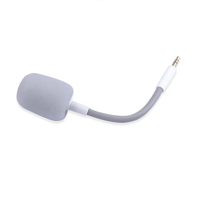 HUYUN Barracuda X Mic Replacement for Razer Barracuda X Wireless Gaming Headphone,3.5mm Detachable Gaming Microphone Boom (White)