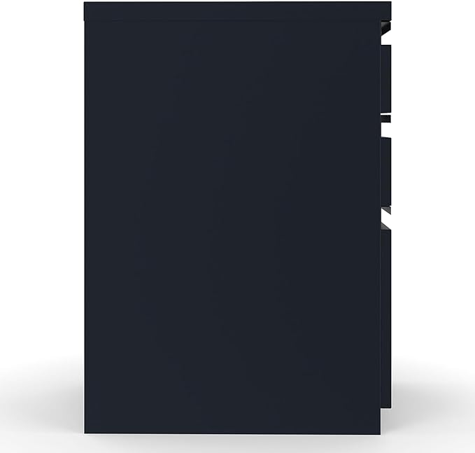 STAPLES 3-Drawer Vertical File Cabinet, Letter Size Documents, Lockable, 19.88" D x 15" W x 27.75" H, Black