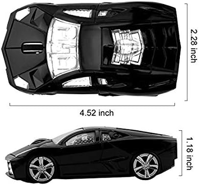 Jinfili 2.4GHz Sports Car Wireless Mouse Optical Cool 1600DPI 3D USB Wireless Gaming Mice for Pc Laptop Windows 10