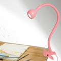 LED Desk Lamp,360°Flexible Gooseneck and Clamp Reading Light,Portable USB Powered Task Light with Clamp,Night Lamp Clip on for Desk, Bed Headboard and Computers Pink
