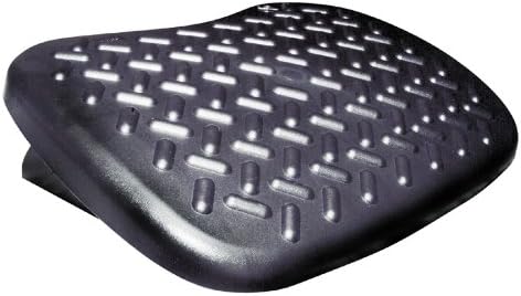 Kantek Deluxe Adjustable Footrest, 19 x 14 x 4.5 Inches, Black (FR400)