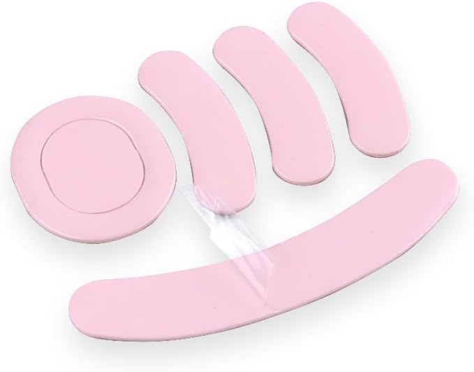 HUYUN 2sets Pink Rounded Curved Edges Mouse Feet Skates Replacement for Logit G PRO Wireless GPW Gaming Mouse
