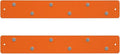 Three by Three Seattle 14 x 2 Inch Metal Mini Strip Frameless Magnetic Bulletin Board with Magnets for Memos, Photos, Lists, and More in Office, Home, or School Décor (2 Pack, Orange)