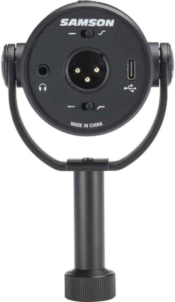 SAMSON Q9U XLR/USB Dynamic Broadcast and Podcasting Microphone Bundled with 20ft XLR Cable + Pop Filter + Microphone Arm + Microfiber Cleaning Cloth (5 Items)
