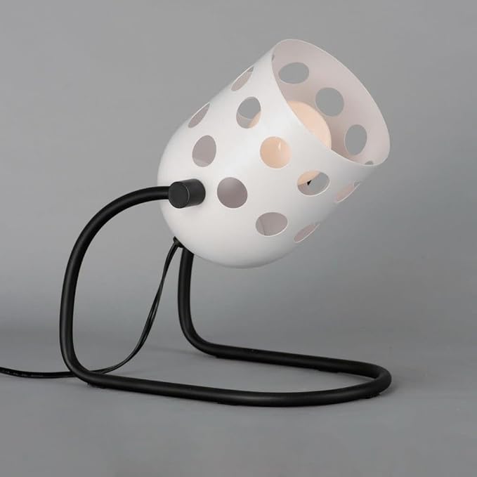 Maxim Lighting Dottie 1-Light Desk Lamp | Black Steel Finish | White Glass Shade | Modern Indoor Light Fixture | Ideal for Home Offices & Studies | Home Decor Light Fixture | 21248WTBK