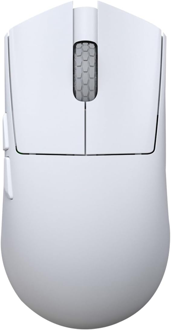 Darmoshark M3microPRO Mini Wireless Gaming Mouse,Tri-Mode 2.4G/USB-C/Bluetooth Mouse Up to 30000DPI,PAW3950 Optical Sensor Lightweight 43g,5 programmable Button,Computer Mouse for PC,Mac(White)