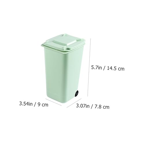 Outanaya Desktop Trash Can Creative Slim Waste Bin Cover Perfect for Home Office Car Mini Organizing Bin Random Color