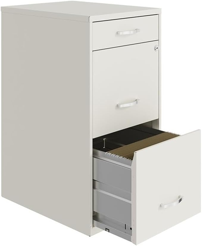 Home Square 2-Piece Set with Mobile Desk & 3 Drawer File Cabinet