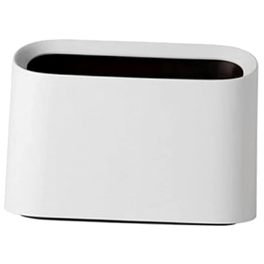 Cabilock Slim Material Car Trash Can Desk Top Storage Office Desk Garbage Bin Table Wastebasket Wastebasket