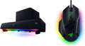 Razer Leviathan V2: Multi-Driver PC Gaming Soundbar with Subwoofer & Basilisk V3 Customizable Ergonomic Gaming Mouse: 26K DPI Optical Sensor - 11 Programmable Buttons - Classic Black