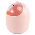 Cabilock Slim Can Flip Lid Desktop Garbage Bin Storage Bin for Kitchen Trash Can for Bedroom