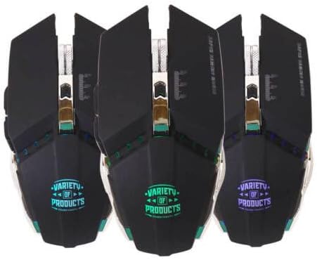 Gamer Fanatic Q15 RGB Wireless Gaming Mouse Ergonomic LED Black Multi-Coloured Lightweight 6 Buttons Great Online Gaming Experience, Long Battery Life, Nicely Designed