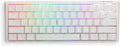 Ducky One 3 White 60% Mechanical Keyboard: Quack Mechanics Dampening, Hot-Swappable Cherry Speed Silver Switches, High-Density PBT Doubleshot Keycaps, RGB, US, White