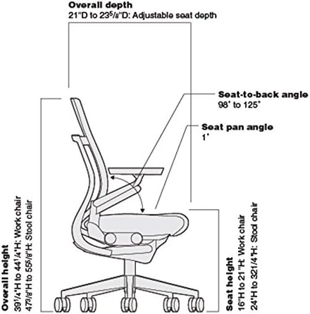 Steelcase Gesture Office Chair - Cogent: Connect Coconut Fabric, Low Seat Height, Wrapped Back, Dark on Dark Frame, Lumbar Support
