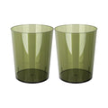 Anyoifax Small Trash Can Plastic Wastebasket 1.5 Gallon Round Garbage Container Bin with Handles for Bathroom, Bedroom, Kitchen, College Dorm, Office, Craft Room - Green, 2 Pack