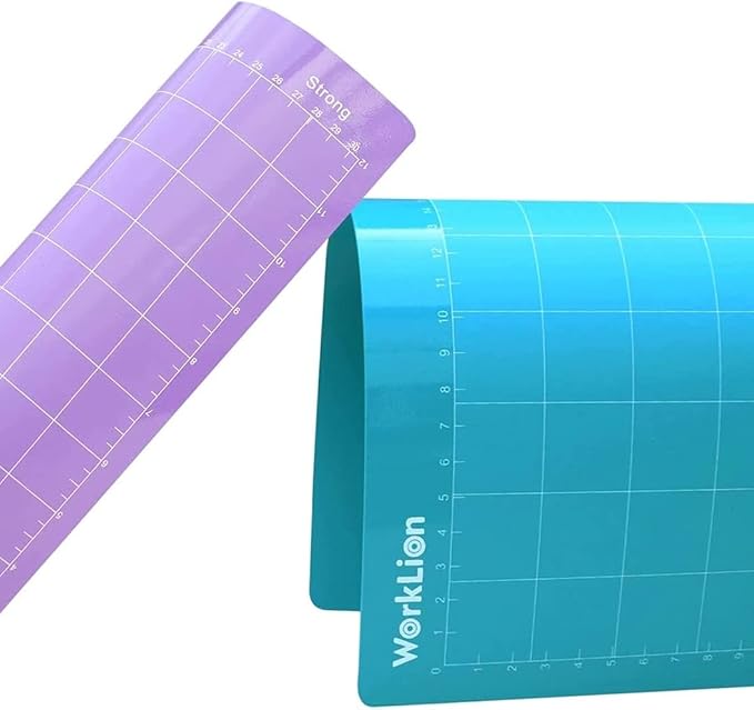 WORKLION Cutting Mat 12x12 Compatible with Maker/Maker 3/Maker 4/Air 2/Explore 3/4, Variety Sticky（Standard,Light,Strong) Vinyl Mat(3Pack) Accessories