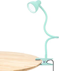 LiFMIRA Clip on Reading Light for Bed 3 Color Modes, 10 Brightness Dimmable, Flexible Gooseneck Clip on Lamp, Eye Care Clip Light for Bed Headboard Desk Home Dorm, Teal