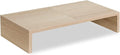 TEAMIX 20 Inch Wood Monitor Stand Riser, Wooden Desktop Stand for PC/TV/Laptop/Printer, Cozy Monitor Riser with Storage, Computer Stand Space-Saving