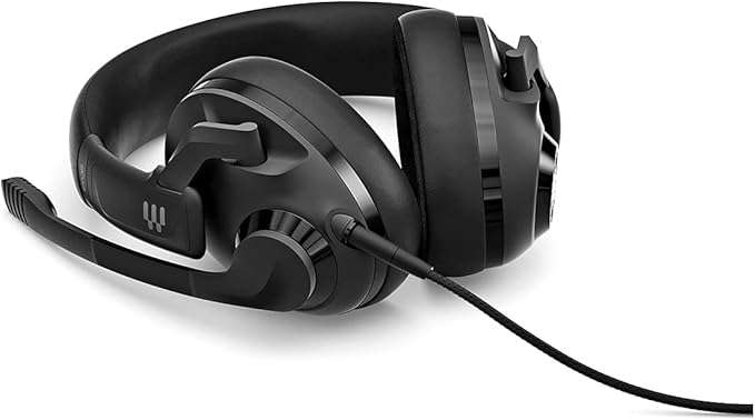 EPOS H3 Closed Acoustic Gaming Headset with Noise-Cancelling Microphone - Plug & Play Audio - Around The Ear - Adjustable, Ergonomic - for PC, Mac, PS4, PS5, Switch, Xbox - Onyx Black