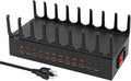 350W Charging Station for Multiple Devices, 24 Ports USB Fast Charging Station, Charger Station Organizer Compatible with Kindle,Tablet, iPad, Charger Station for Home, Office
