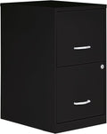NuSparc 2 Drawer Locking Filing Cabinet | Pre-Assembled Steel Construction | Space-Saving Design is Perfect for Home and Small Office | Letter-Size | Assembled in North America