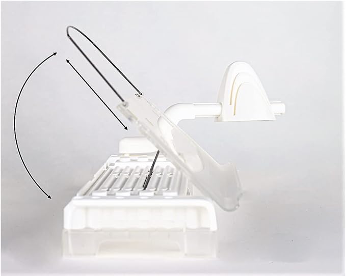 MemoScape Adjustable in-Line Document Holder for Typing | Reduces Neck Strain, Improves Focus, Boosts Desk Organization, and Workflow | Paper Holder Stand for Desk and Home Office - White (VUR 2080)