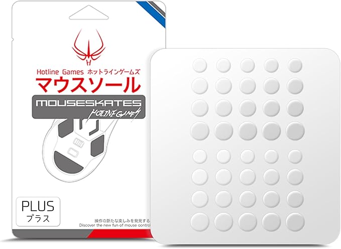 HOTLINEGAMES 3.0 Plus 40 Dot Mouse Skates Feet, 6mm, 6.5mm, 7mm, 10mm, Universal Any Mousepad, Curved Edges, Super Smooth Glide, Low Noise