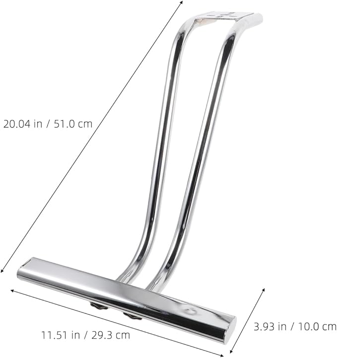 ARTIBETTER Salon Chair Footrest Replacement 20.07X11.53 Inch Stainless Steel Barber Chair Foot Pedal for Hair Stylist Comfort and Convenience